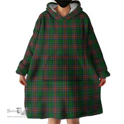 Scottish Sillars Clan Tartan Snuggie Hoodie Plaid Wearable Blanket Hoodie