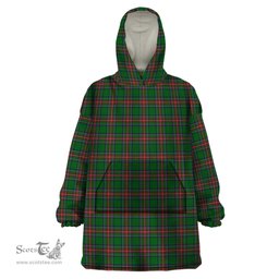 Scottish Sillars Clan Tartan Snuggie Hoodie Plaid Wearable Blanket Hoodie