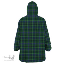 Scottish Stewart Hunting Modern Clan Tartan Snuggie Hoodie Plaid Wearable Blanket Hoodie