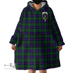Scottish Shaw Modern Clan Family Crest Tartan Snuggie Hoodie Plaid Wearable Blanket Hoodie