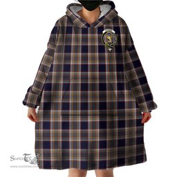 Scottish Stewart Navy Clan Family Crest Tartan Snuggie Hoodie Plaid Wearable Blanket Hoodie
