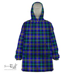 Scottish Weir Modern Clan Tartan Snuggie Hoodie Plaid Wearable Blanket Hoodie