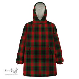 Scottish Skene of Cromar Black Clan Tartan Snuggie Hoodie Plaid Wearable Blanket Hoodie