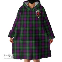 Scottish Wilson Clan Family Crest Tartan Snuggie Hoodie Plaid Wearable Blanket Hoodie