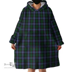 Scottish Russell or Mitchell or Hunter or Galbraith Clan Tartan Snuggie Hoodie Plaid Wearable Blanket Hoodie