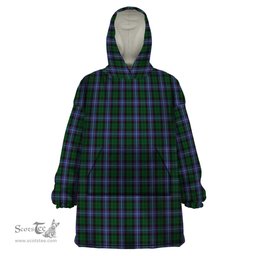Scottish Russell or Mitchell or Hunter or Galbraith Clan Tartan Snuggie Hoodie Plaid Wearable Blanket Hoodie