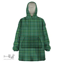 Scottish Ross Hunting Ancient Clan Tartan Snuggie Hoodie Plaid Wearable Blanket Hoodie