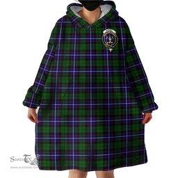 Scottish Russell Modern Clan Family Crest Tartan Snuggie Hoodie Plaid Wearable Blanket Hoodie