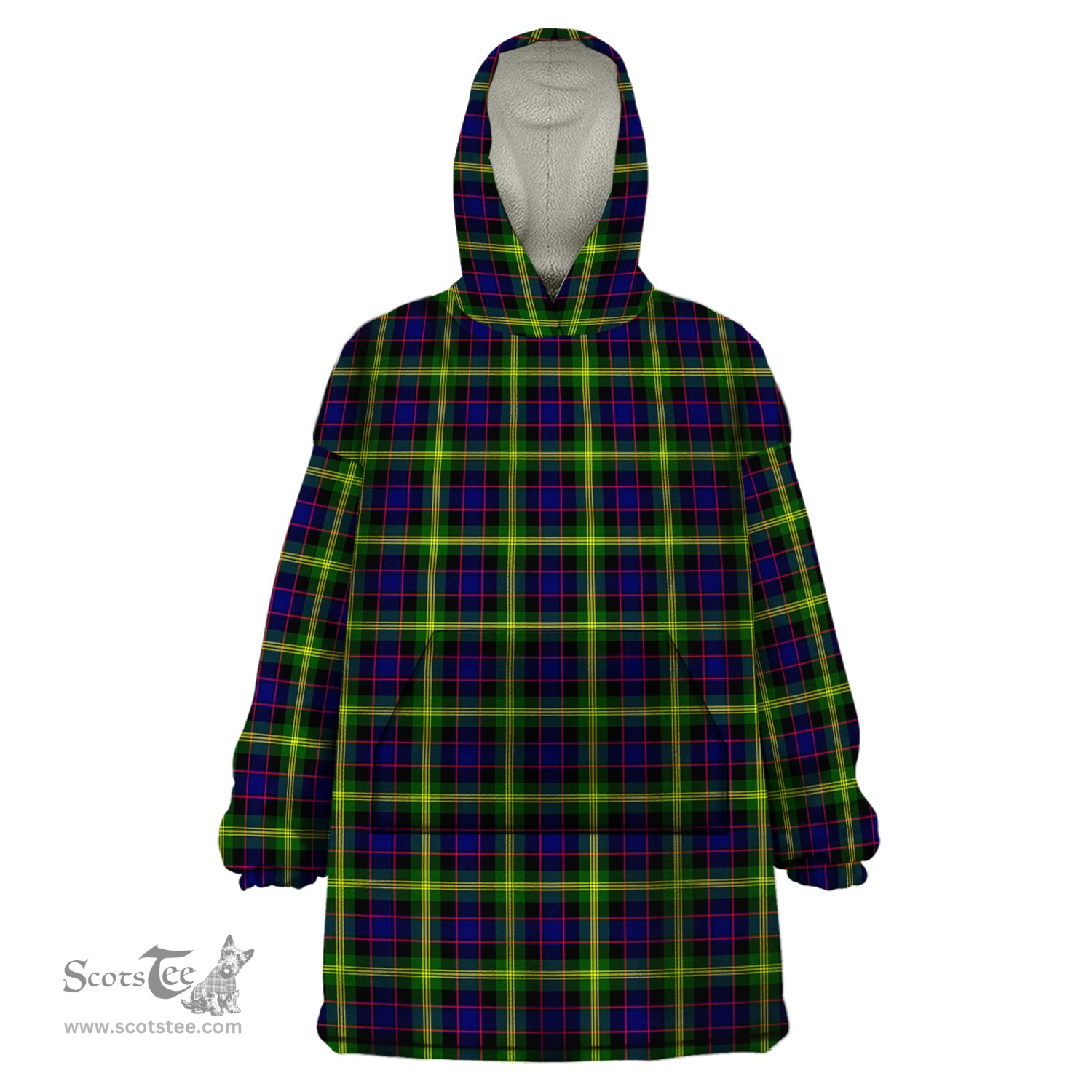 Scottish Watson Modern Clan Tartan Snuggie Hoodie Plaid Wearable Blanket Hoodie