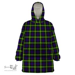 Scottish Watson Modern Clan Tartan Snuggie Hoodie Plaid Wearable Blanket Hoodie