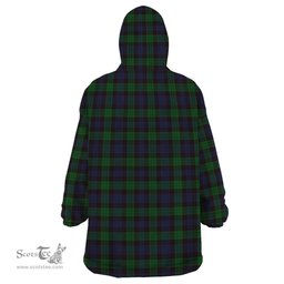 Scottish Stewart Old Clan Family Crest Tartan Snuggie Hoodie Plaid Wearable Blanket Hoodie