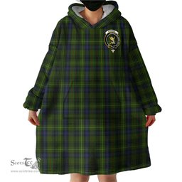 Scottish Stewart Hunting Clan Family Crest Tartan Snuggie Hoodie Plaid Wearable Blanket Hoodie