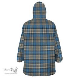 Scottish Napier Ancient Clan Tartan Snuggie Hoodie Plaid Wearable Blanket Hoodie