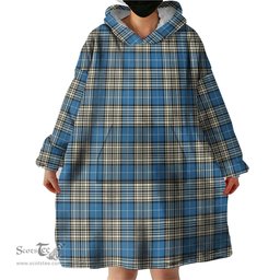 Scottish Napier Ancient Clan Tartan Snuggie Hoodie Plaid Wearable Blanket Hoodie