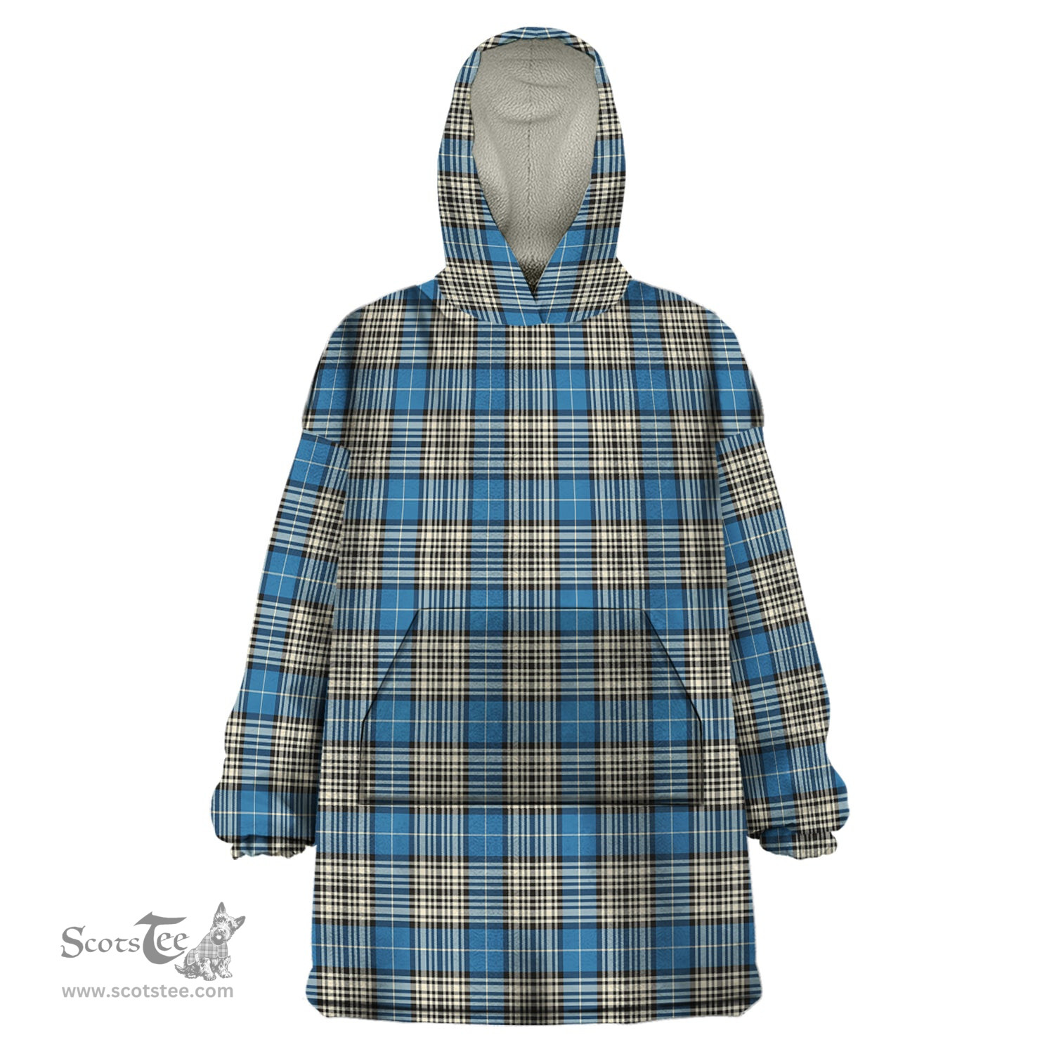 Scottish Napier Ancient Clan Tartan Snuggie Hoodie Plaid Wearable Blanket Hoodie