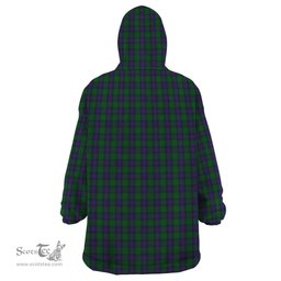 Scottish Shaw Clan Tartan Snuggie Hoodie Plaid Wearable Blanket Hoodie