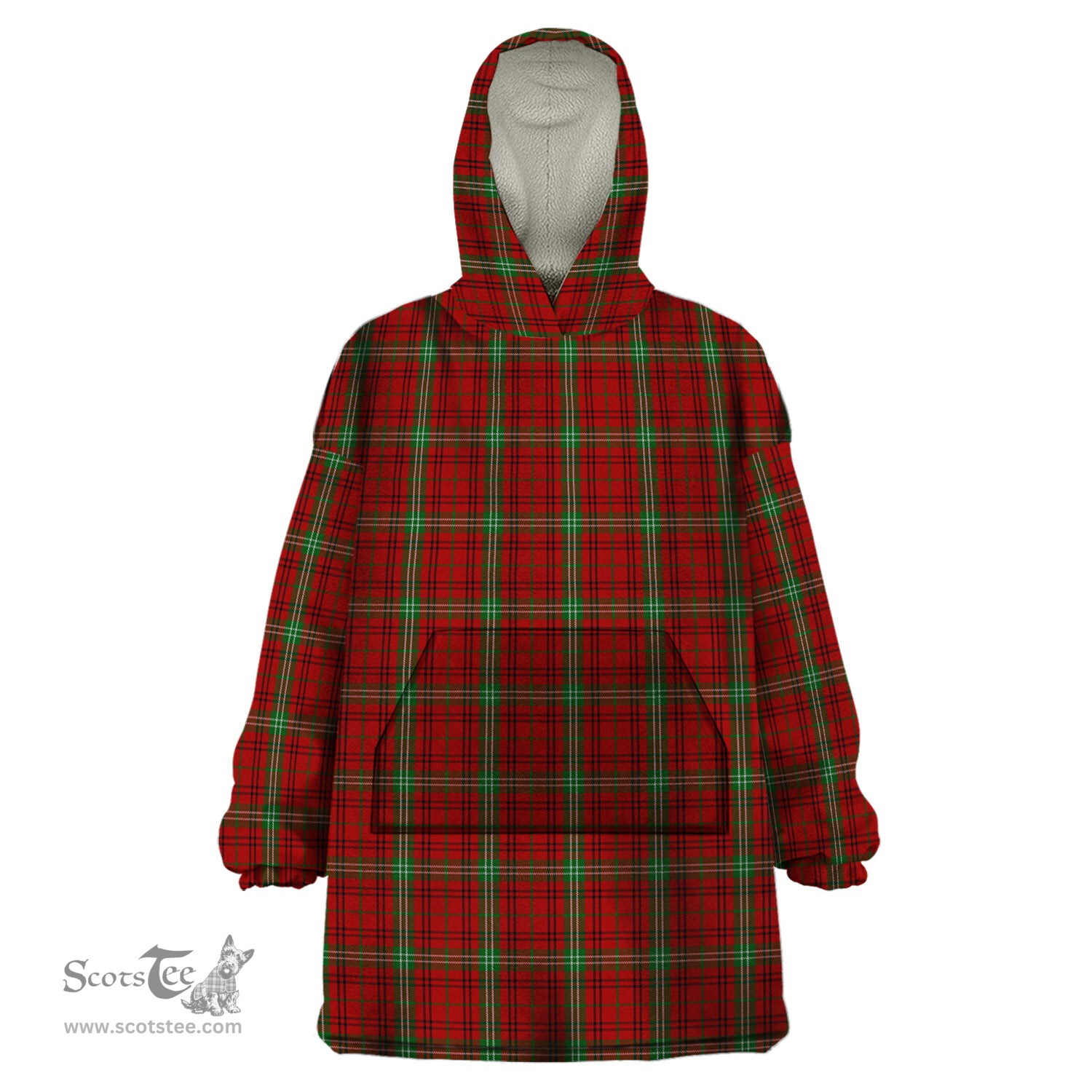 Scottish Morrison Clan Tartan Snuggie Hoodie Plaid Wearable Blanket Hoodie