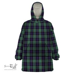 Scottish Syme Clan Tartan Snuggie Hoodie Plaid Wearable Blanket Hoodie