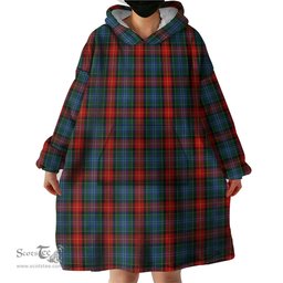 Scottish Teall of Teallach Clan Tartan Snuggie Hoodie Plaid Wearable Blanket Hoodie