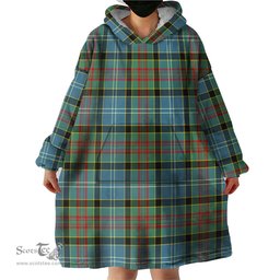 Scottish Walkinshaw Clan Tartan Snuggie Hoodie Plaid Wearable Blanket Hoodie