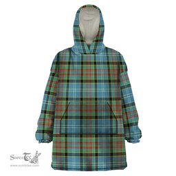 Scottish Walkinshaw Clan Tartan Snuggie Hoodie Plaid Wearable Blanket Hoodie