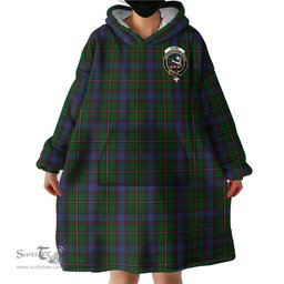 Scottish Skene Clan Family Crest Tartan Snuggie Hoodie Plaid Wearable Blanket Hoodie