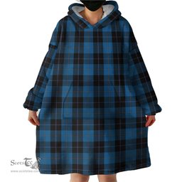 Scottish Sorbie Clan Tartan Snuggie Hoodie Plaid Wearable Blanket Hoodie