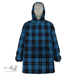 Scottish Sorbie Clan Tartan Snuggie Hoodie Plaid Wearable Blanket Hoodie