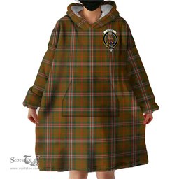 Scottish Scott Brown Modern Clan Family Crest Tartan Snuggie Hoodie Plaid Wearable Blanket Hoodie