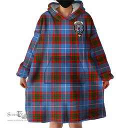 Scottish Spalding Clan Family Crest Tartan Snuggie Hoodie Plaid Wearable Blanket Hoodie