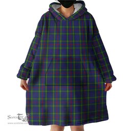 Scottish Wheadon Clan Tartan Snuggie Hoodie Plaid Wearable Blanket Hoodie
