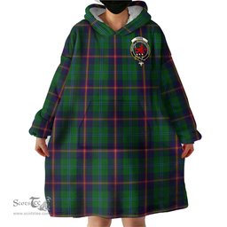 Scottish Young Clan Family Crest Tartan Snuggie Hoodie Plaid Wearable Blanket Hoodie