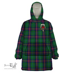 Scottish Young Clan Family Crest Tartan Snuggie Hoodie Plaid Wearable Blanket Hoodie