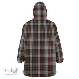 Scottish Stewart Dress Clan Family Crest Tartan Snuggie Hoodie Plaid Wearable Blanket Hoodie