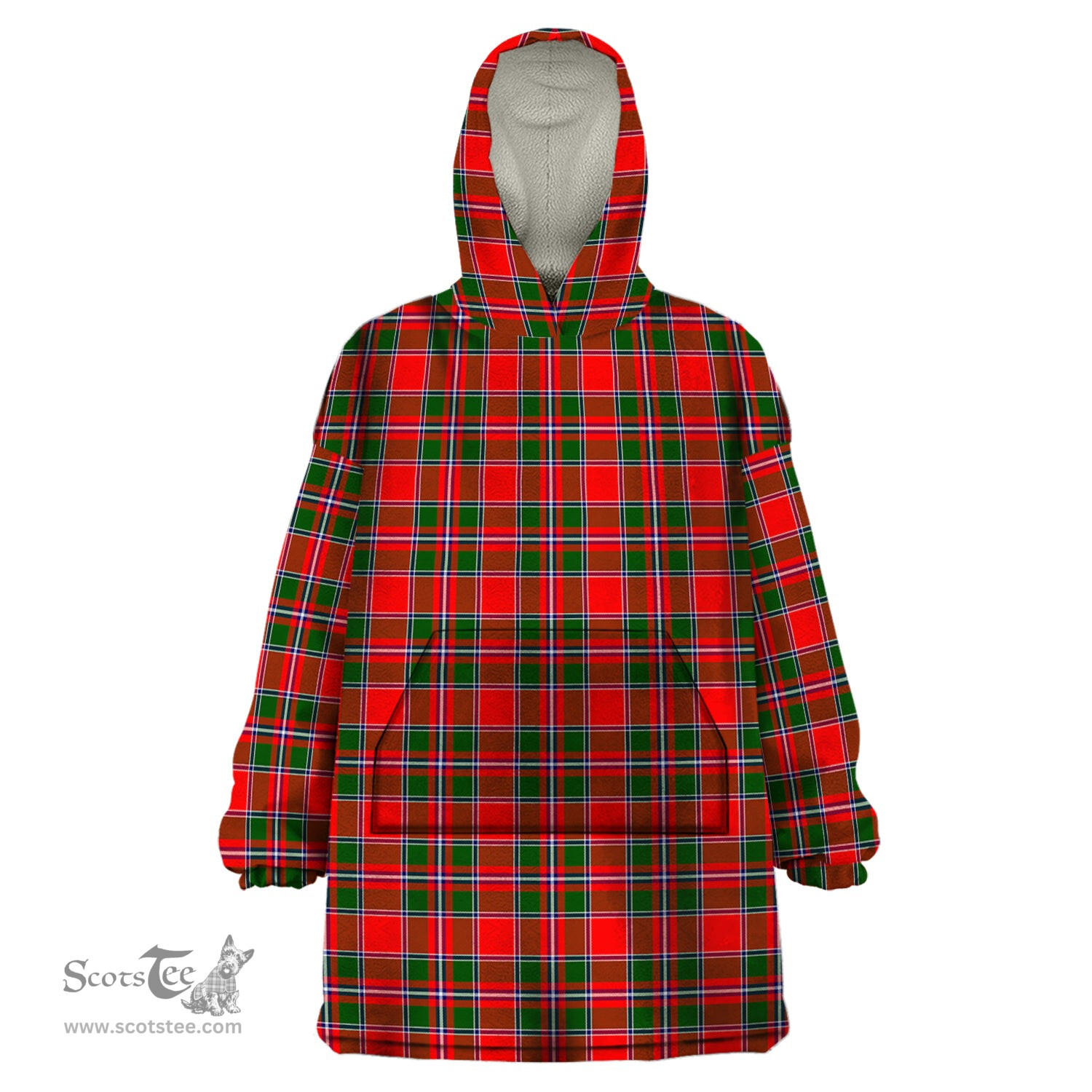 Scottish Spens Modern Clan Tartan Snuggie Hoodie Plaid Wearable Blanket Hoodie