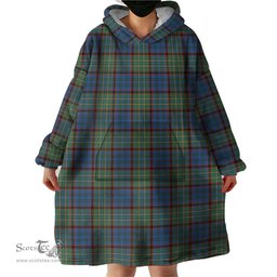Scottish Nicolson Hunting Ancient Clan Tartan Snuggie Hoodie Plaid Wearable Blanket Hoodie