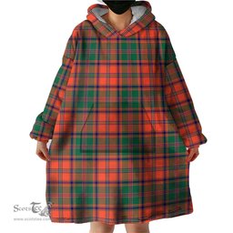 Scottish Stewart of Appin Ancient Clan Tartan Snuggie Hoodie Plaid Wearable Blanket Hoodie