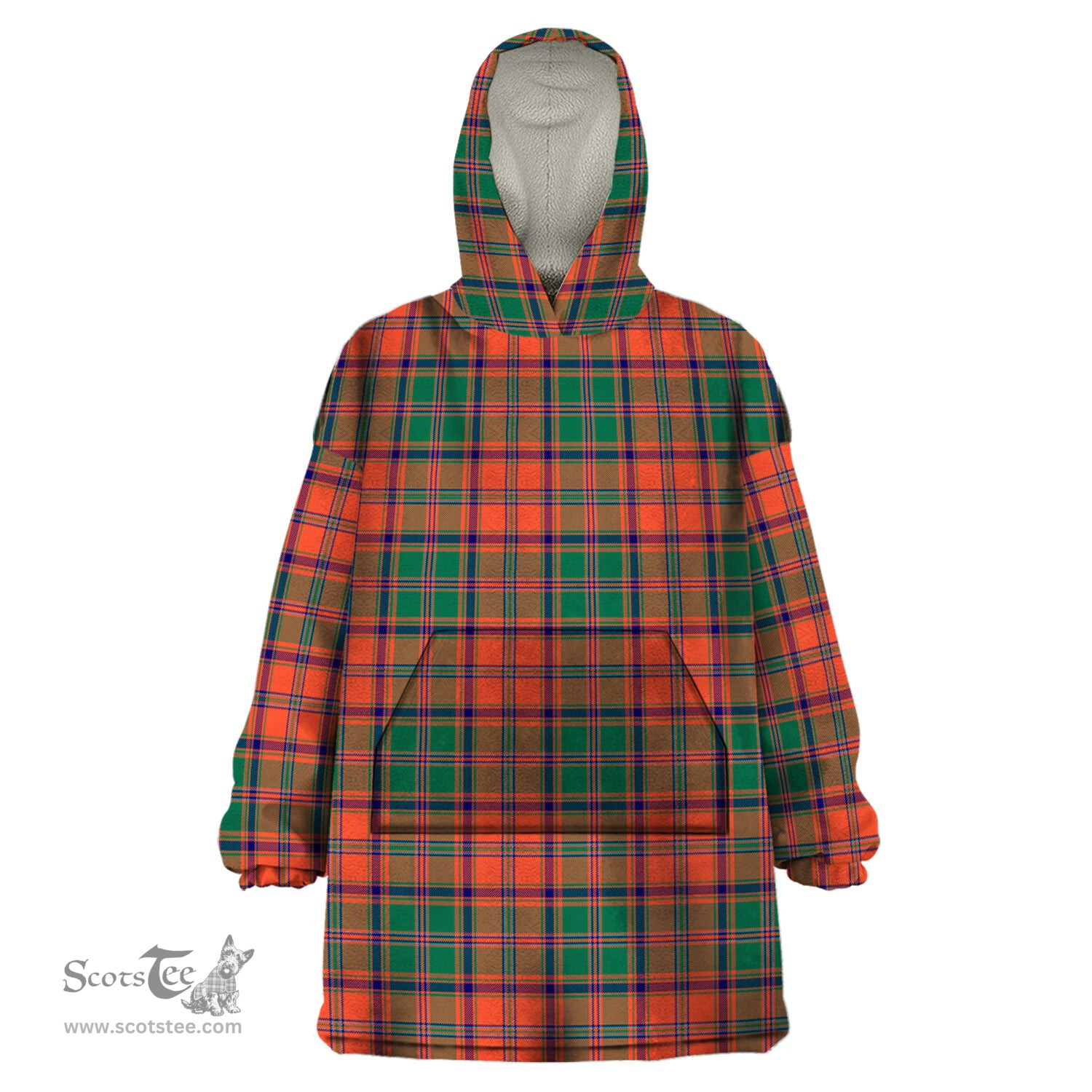 Scottish Stewart of Appin Ancient Clan Tartan Snuggie Hoodie Plaid Wearable Blanket Hoodie