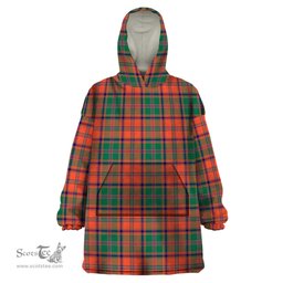 Scottish Stewart of Appin Ancient Clan Tartan Snuggie Hoodie Plaid Wearable Blanket Hoodie