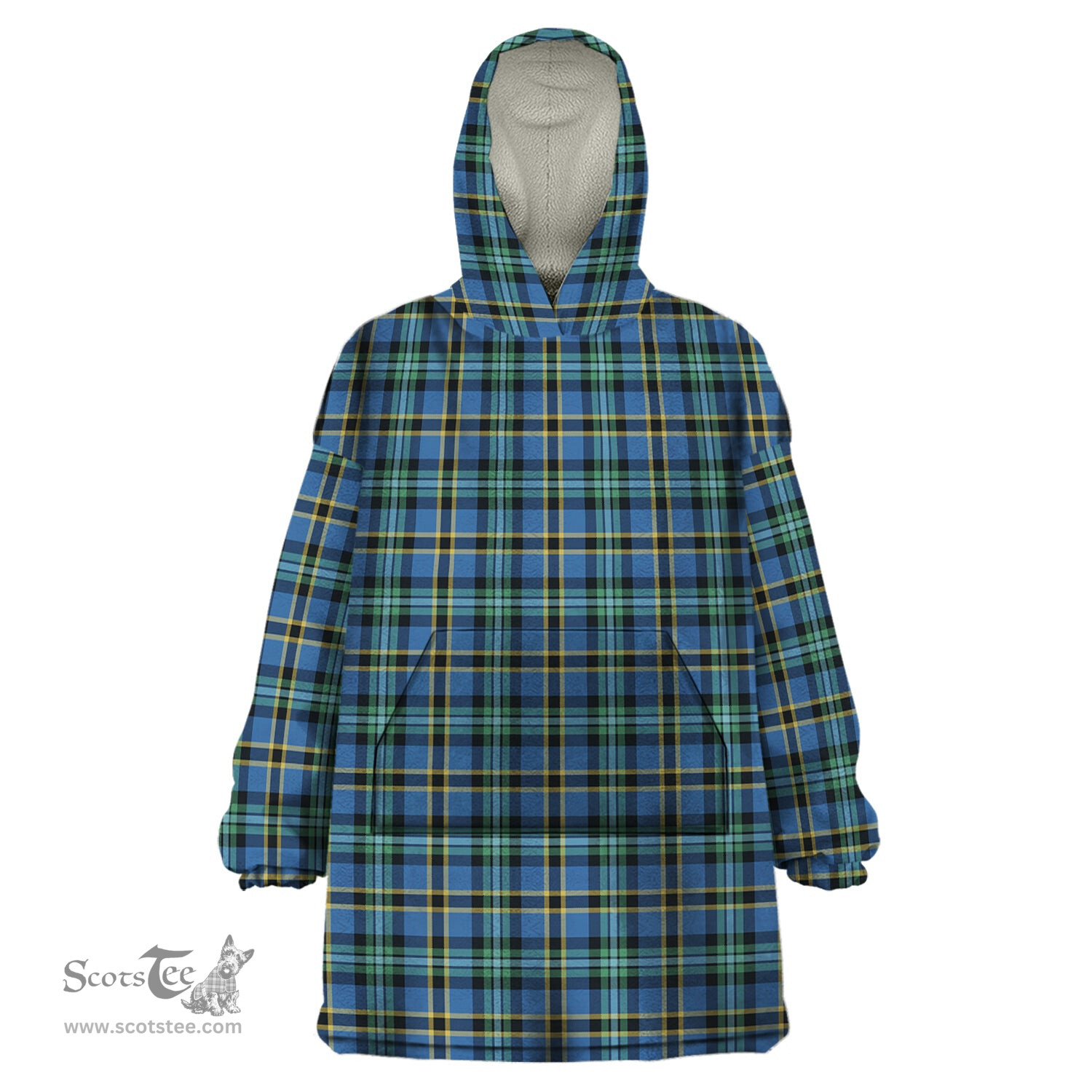 Scottish Weir Ancient Clan Tartan Snuggie Hoodie Plaid Wearable Blanket Hoodie