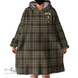 Scottish Stewart Hunting Weathered Clan Family Crest Tartan Snuggie Hoodie Plaid Wearable Blanket Hoodie