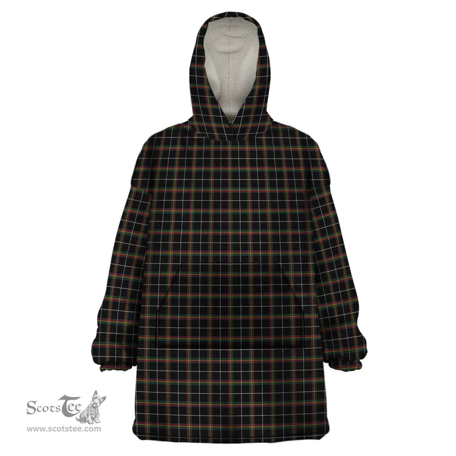 Scottish Stott Clan Tartan Snuggie Hoodie Plaid Wearable Blanket Hoodie
