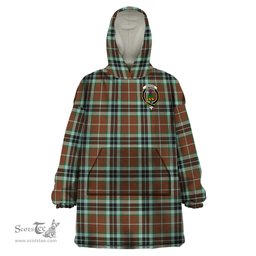 Scottish Thomson Hunting Modern Clan Family Crest Tartan Snuggie Hoodie Plaid Wearable Blanket Hoodie