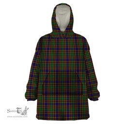 Scottish Vosko Clan Tartan Snuggie Hoodie Plaid Wearable Blanket Hoodie