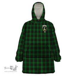 Scottish Wallace Hunting Clan Family Crest Tartan Snuggie Hoodie Plaid Wearable Blanket Hoodie