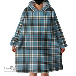 Scottish Thomson Clan Tartan Snuggie Hoodie Plaid Wearable Blanket Hoodie