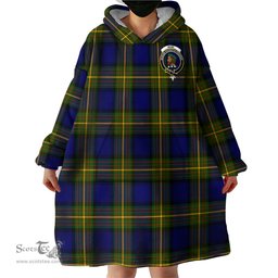 Scottish Muir Clan Family Crest Tartan Snuggie Hoodie Plaid Wearable Blanket Hoodie