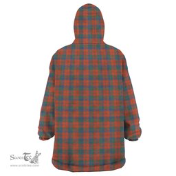 Scottish Robertson Ancient Clan Tartan Snuggie Hoodie Plaid Wearable Blanket Hoodie