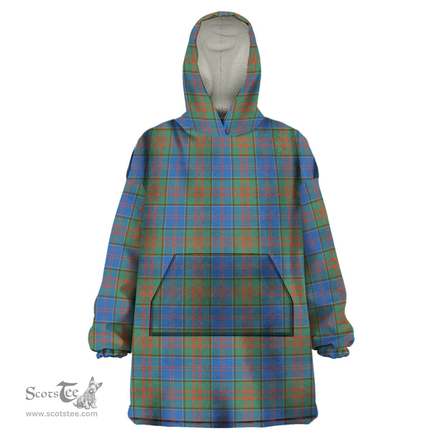 Scottish Stewart of Appin Hunting Ancient Clan Tartan Snuggie Hoodie Plaid Wearable Blanket Hoodie