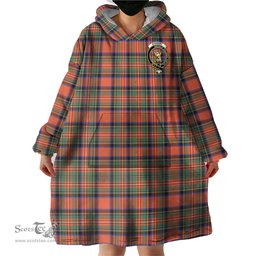 Scottish Stewart Royal Ancient Clan Family Crest Tartan Snuggie Hoodie Plaid Wearable Blanket Hoodie